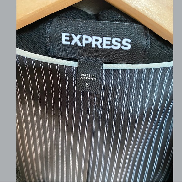 🎉EXPRESS One Button Blazer, Women’s Size 8, Black - Picture 4 of 6
